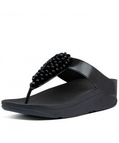 FITFLOP FINO SEQUIN TOE-THONGS SAND. BC4 BLACK.