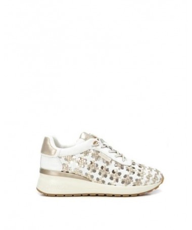 CARMELA 162287 DEPORTIVA PIEL BLANCA.