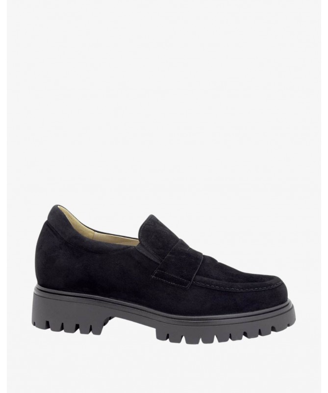 PIESANTO MOCASIN 245629 SUEDE NEGRO.