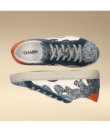 BIBI LOU GAMIN DEPORTIVA 050018GM GLITER PLATA.