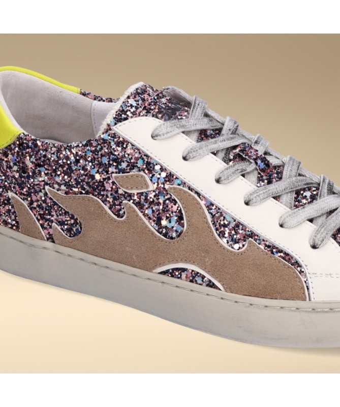 BIBI LOU GAMIN DEPORTIVA 050011GM GLITER ROSA.