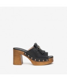 SANDALIA NERO GIARDINI E410420D-100 TAMIGI NERO.