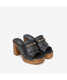 SANDALIA NERO GIARDINI E410420D-100 TAMIGI NERO.