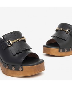 SANDALIA NERO GIARDINI E410420D-100 TAMIGI NERO.