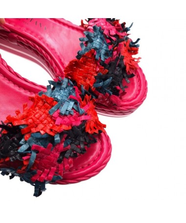 PONS QUINTANA 10713 FUCSIA MILAN TRENZADO.