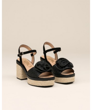 GAIMO SANDALIA MODELO LUANA CELIAN NEGRO.