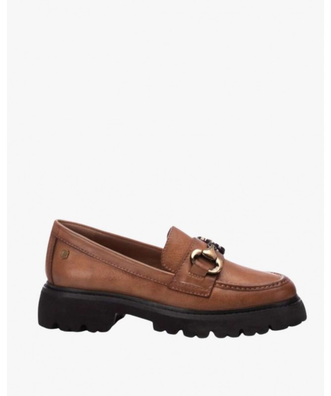 CARMELA 16187201 MOCASIN PIEL NEGRA.