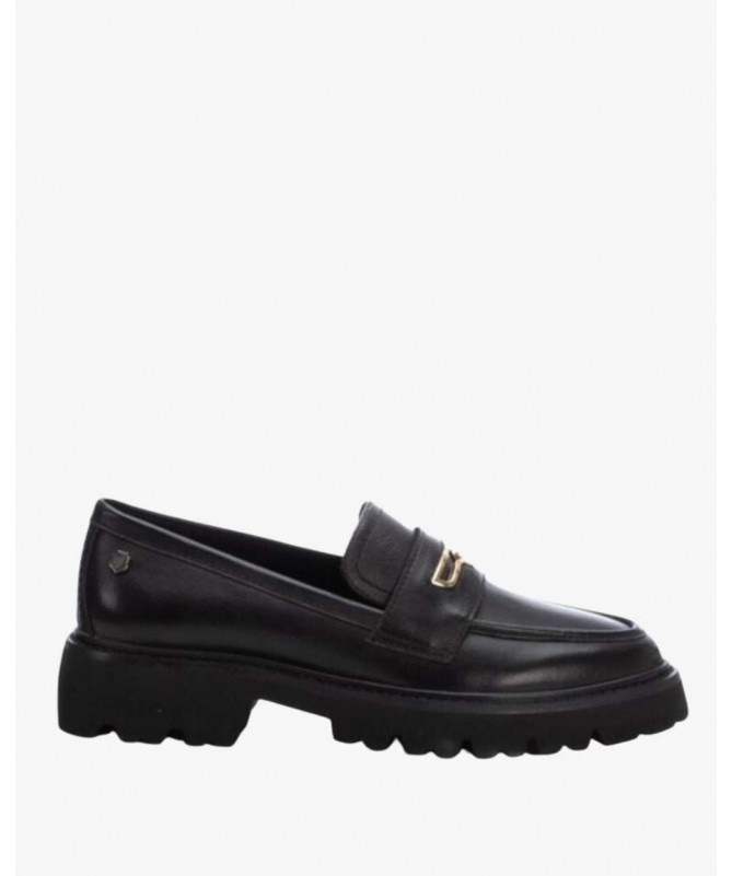 CARMELA 16254503 MOCASIN PIEL NEGRA.