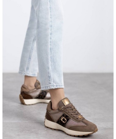 CARMELA 16270202 DEPORTIVA PIEL TAUPE.