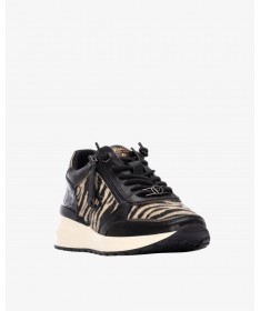 CARMELA 16265303 DEPORTIVA PIEL NEGRO.