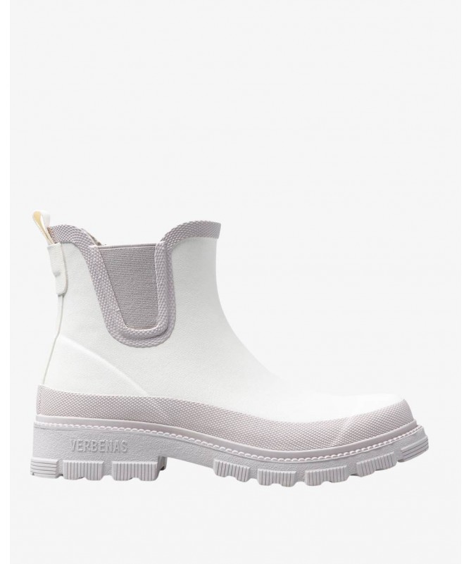 VERBENAS BOTINES MODELO LUA MATE OFF WHITE/GREIG