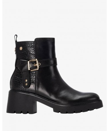 CARMELA 162565 BOTIN PIEL NEGRO.