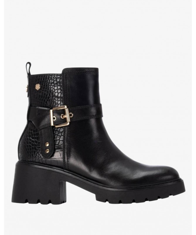 CARMELA 162565 BOTIN PIEL NEGRO.