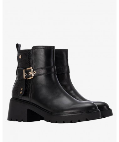 CARMELA 162565 BOTIN PIEL NEGRO.