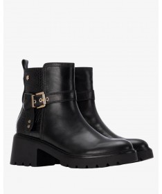 CARMELA 162565 BOTIN PIEL NEGRO.