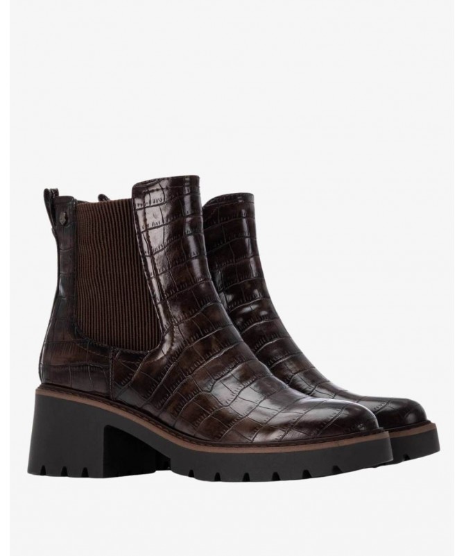 CARMELA 162563 BOTIN PIEL COCO MARRÓN.