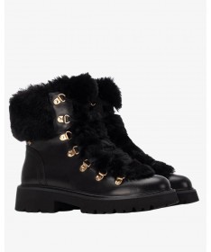 CARMELA 162668 BOTIN PIEL NEGRO.