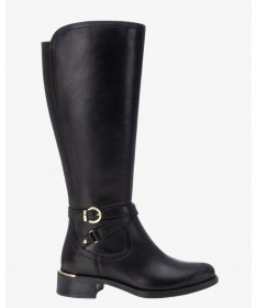 CARMELA 162020 BOTA PIEL NEGRO.