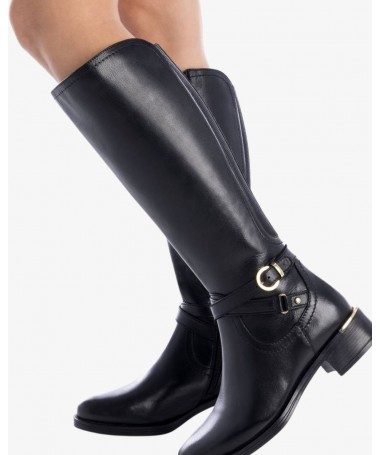 CARMELA 162020 BOTA PIEL NEGRO.