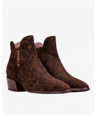 HISPANITAS BOTIN VERONA HI254383 LEOPARD AVELLANA.