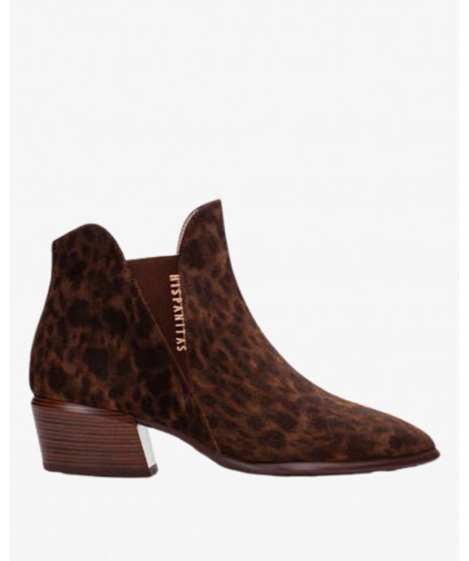 HISPANITAS BOTIN VERONA HI254383 LEOPARD AVELLANA.