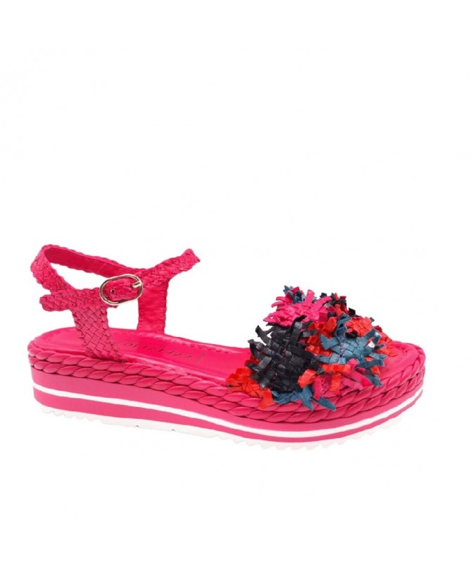 PONS QUINTANA 10713 FUCSIA MILAN TRENZADO.