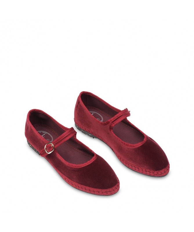 FLABELUS BAILARINA LUCRECIA-MARY JANE VELVET GRANA