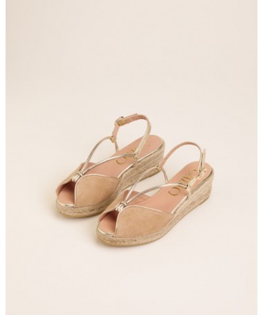 GAIMO SANDALIA MODELO CALIMA ANTE LEO METAL.