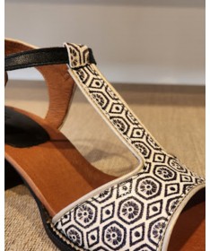 NEMONIC SANDALIA COMBI BLANCO.