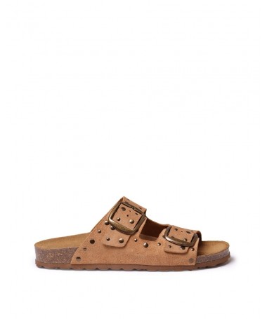 TONI PONS GRETEL ZUECO PIEL CAMEL.