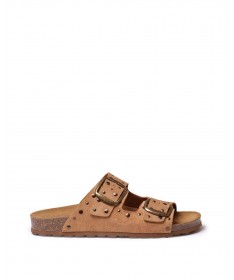 TONI PONS GRETEL ZUECO PIEL CAMEL.