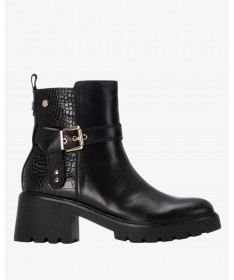 CARMELA 162565 BOTIN PIEL NEGRO.