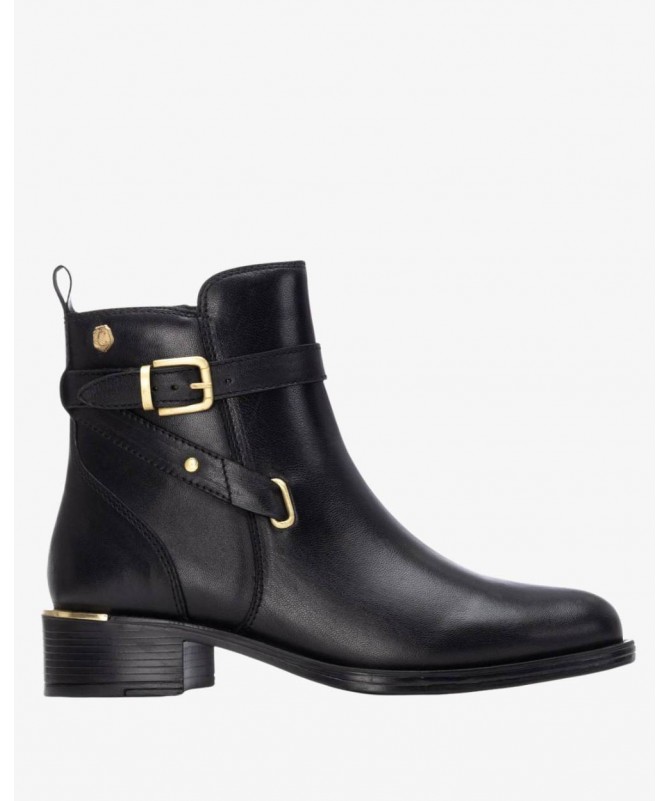 CARMELA 162475 BOTIN PIEL NEGRO.
