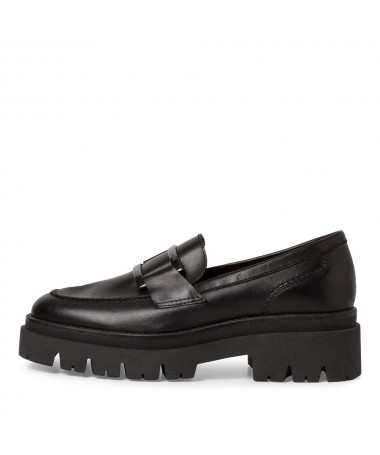 TAMARIS MOCASIN 24713 LEATHER BLACK. MUJER-23.