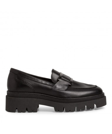 TAMARIS MOCASIN 24713 LEATHER BLACK. MUJER-23.