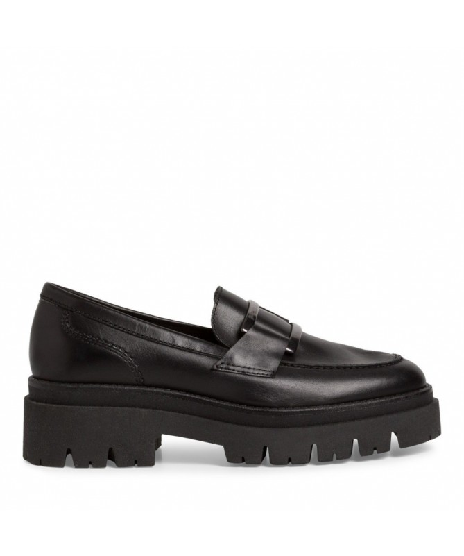 TAMARIS MOCASIN 24713 LEATHER BLACK. MUJER-23.