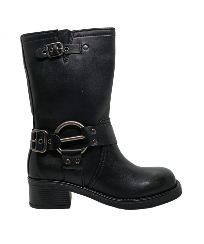 BIKERS 7176 HERA PIEL NEGRA.