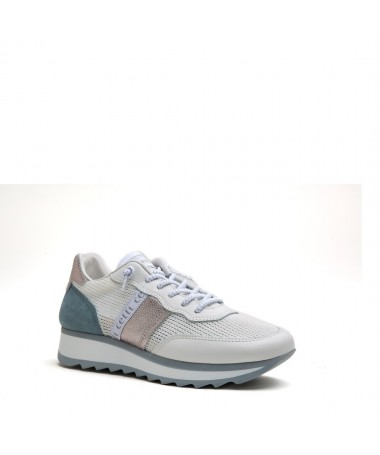 CETTI DEPORTIVAS MUJER C849 REJILLA MICRO BLANCO.