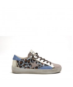 CETTI  ZAPATILLA C1342 GLITTER LEO OLD ROSE.