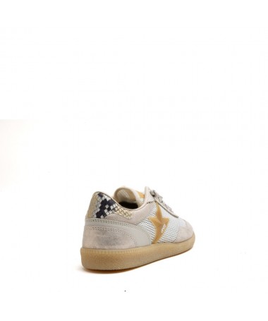 CETTI  ZAPATILLA C1385 REJILLA MICRO CHAMPAGNE.